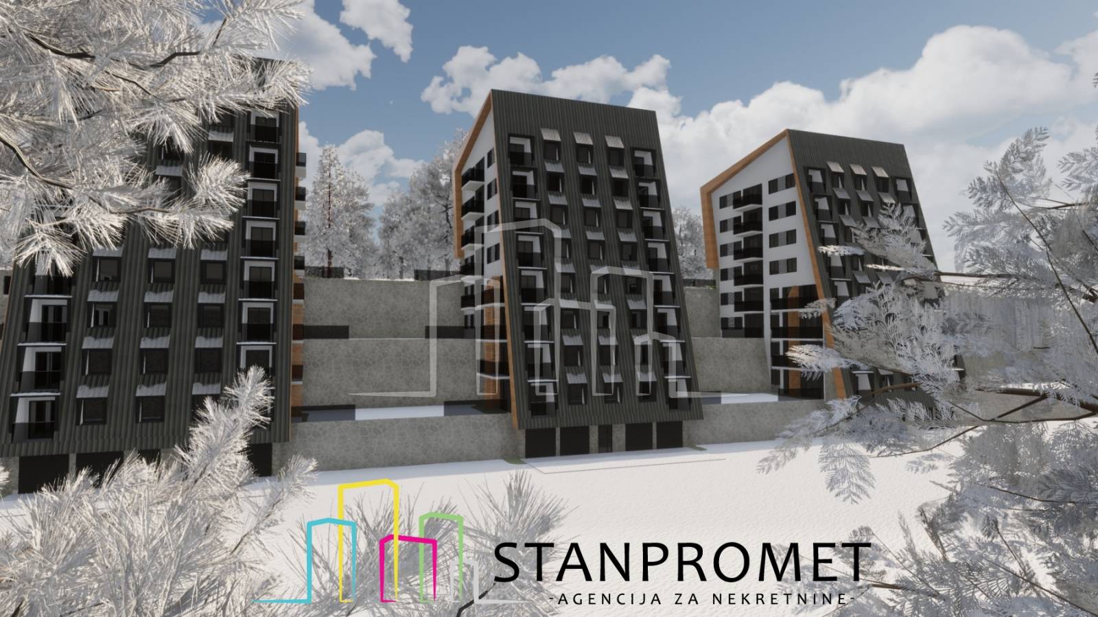 Apartman sa terasom od 24,49m² u izgradnji Ski Centar Ravna Planina