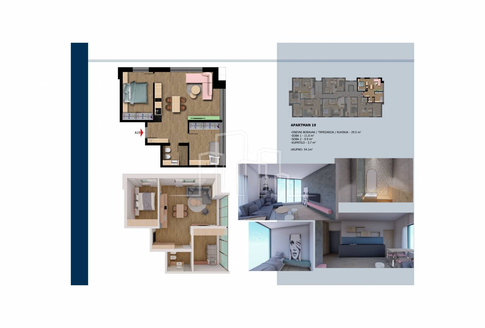 Lux Trosoban apartman 19 Horizont Jahorina Prodaja