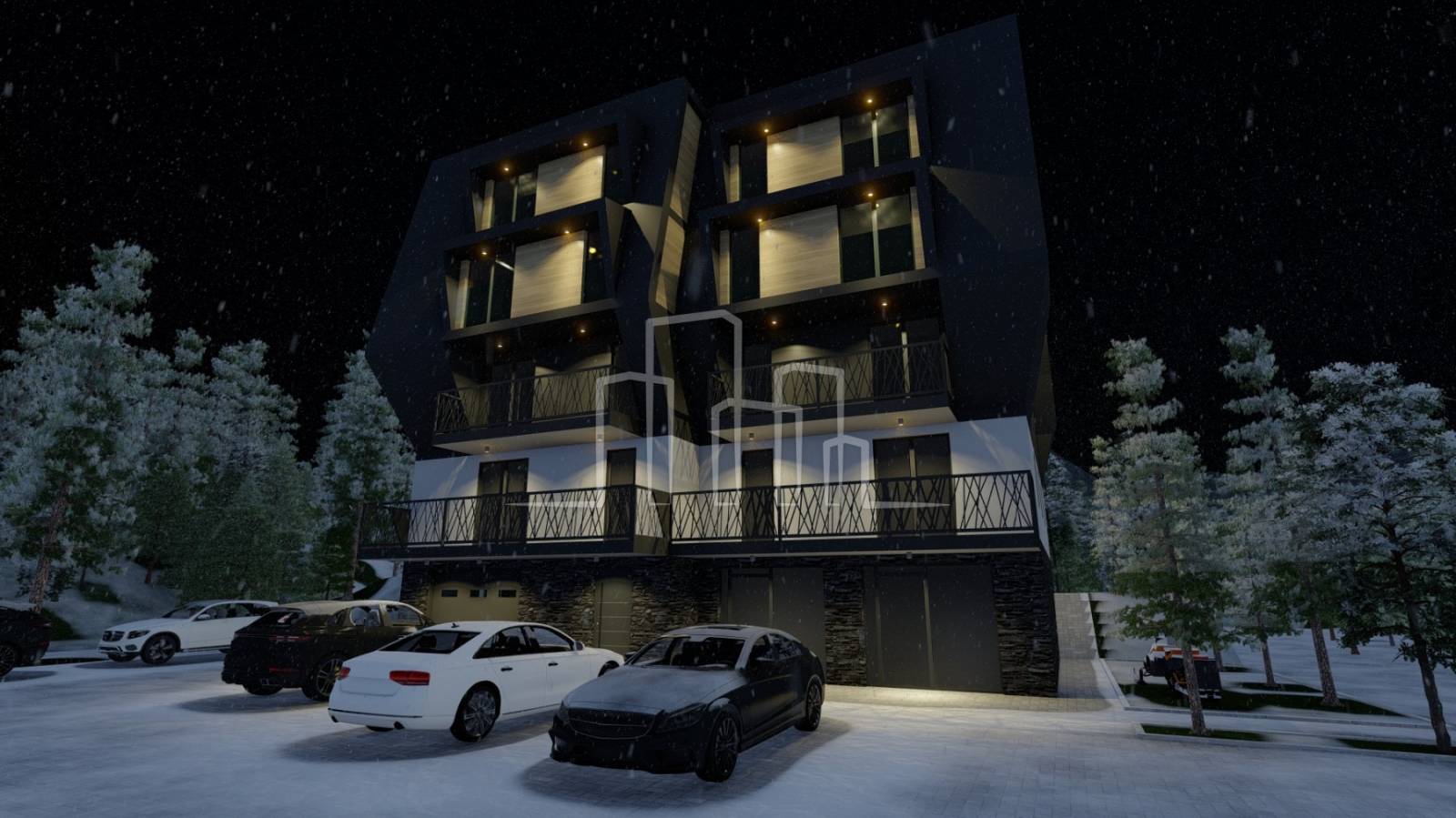 Trosoban apartman 39.27m² Jahorina Dvorišta novogradnja