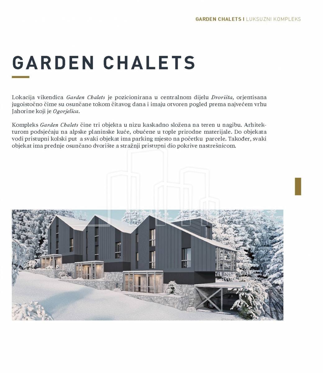 Vikend kuća Garden Chalets Dvorišta Jahorina Objekat A