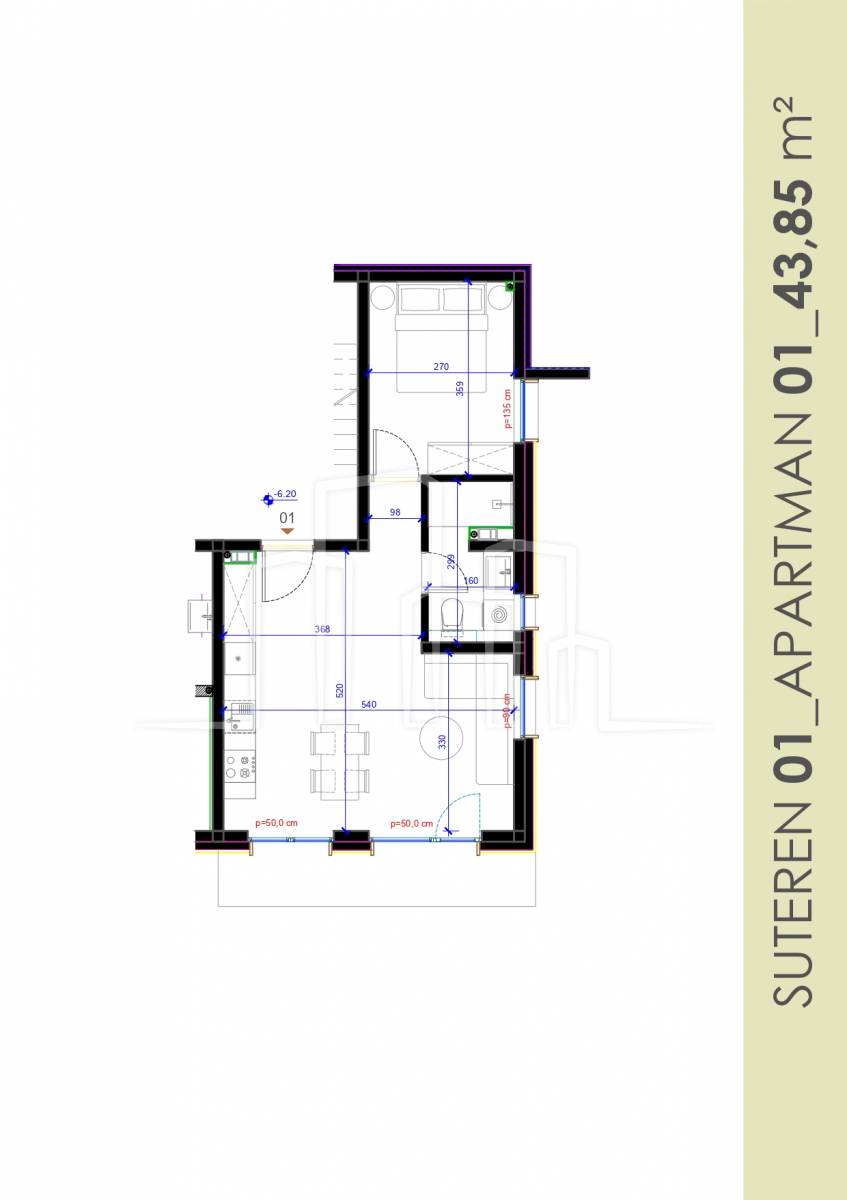 ApartVila Jahorina dvosoban apartman 1 prodaja 43.85m²