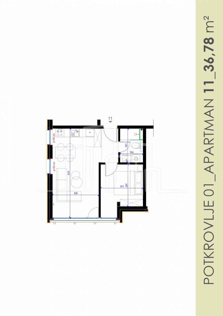 Apartman 11 jedna spavaća ApartVila Jahorina 36.78m² prodaja