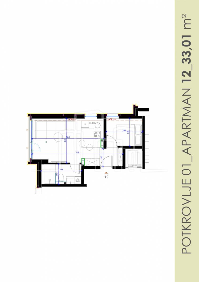 Jahorina ApartVila apartman 12 jedna spavaća 33.01m² prodaja