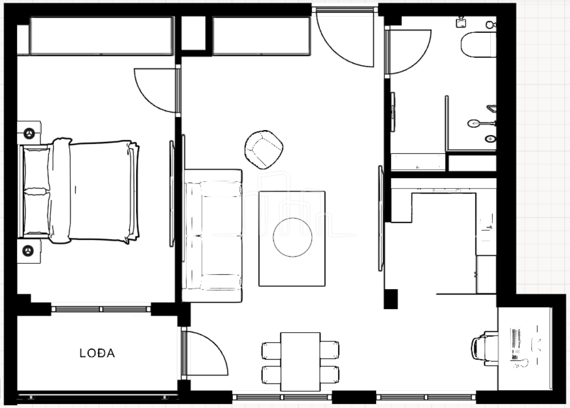 Novogradnja stan sa jednom spavaćom 41.90m² Kotor Varoš