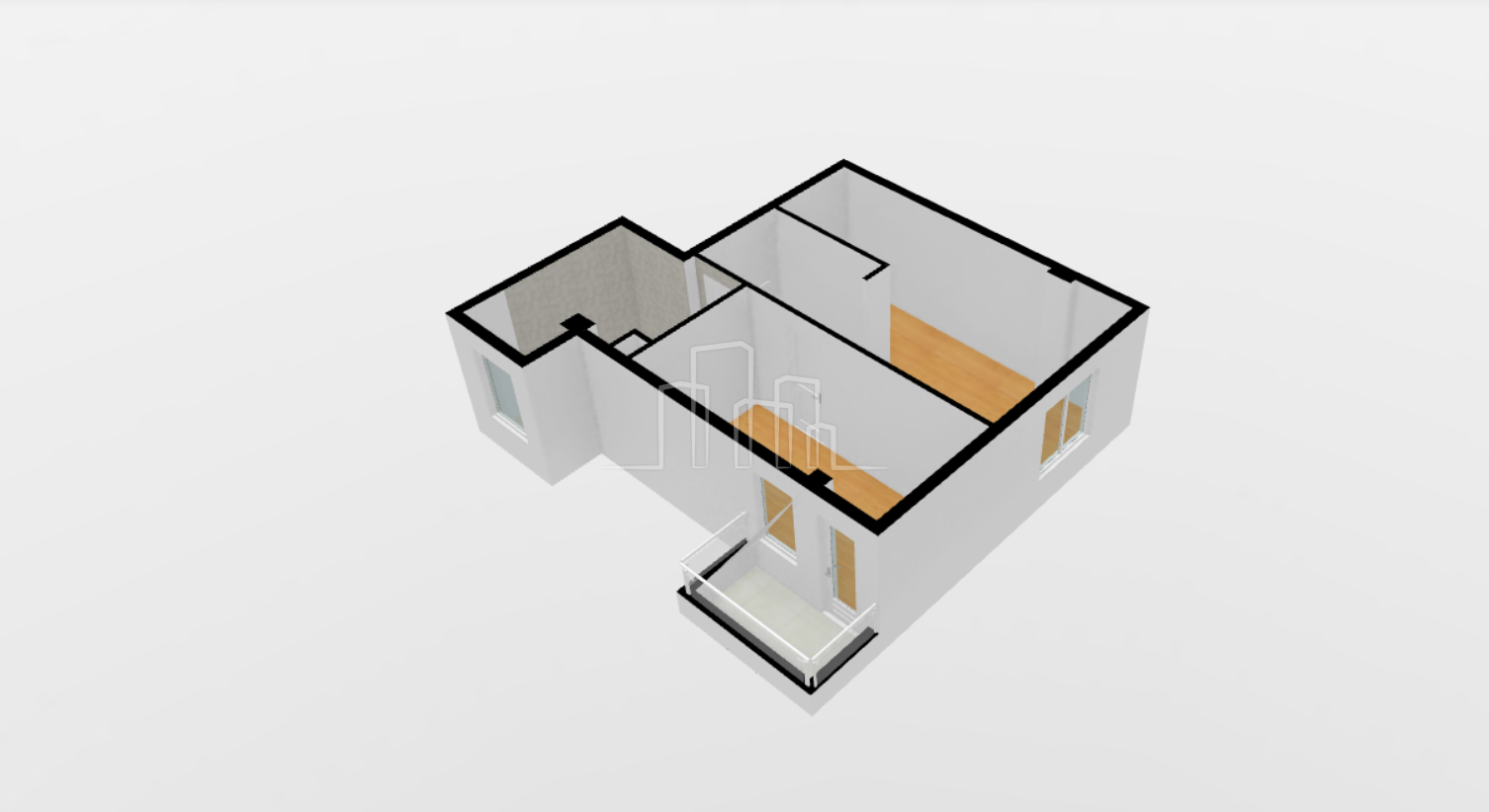 Novogradnja dvosoban stan dvostrane orijentacije  43.90m² Kotor Varoš