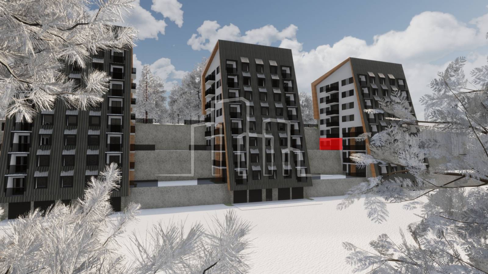 Apartman sa terasom i dvije spavaće u izgradnji Ski Centar Ravna Planina