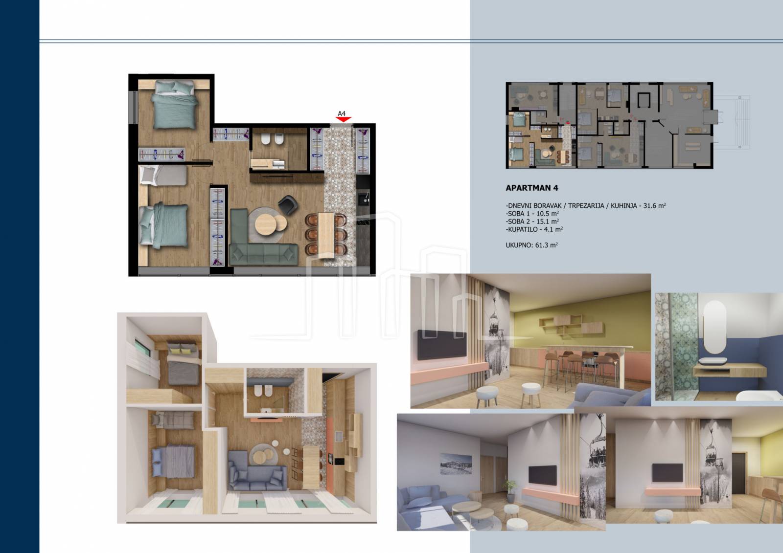 Prodaja trosoban lux apartman 4 Horizont Jahorina