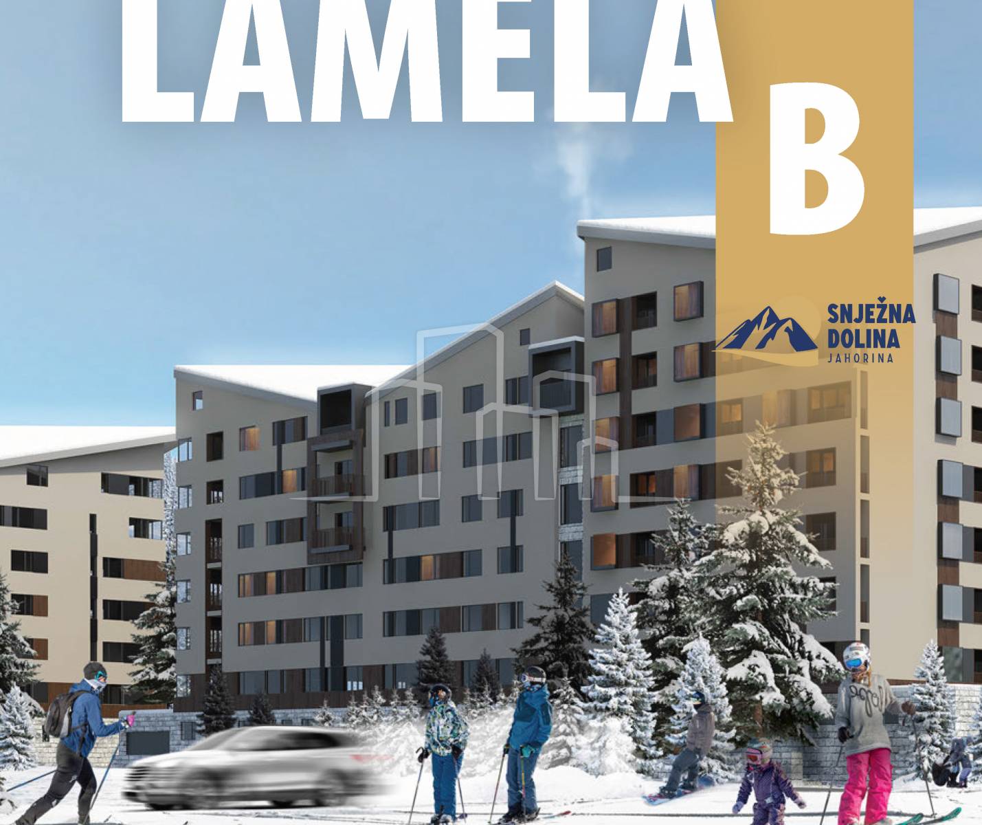 Studio apartman od 24,80 u izgradnji Snježna dolina Faza 2 Jahorina Lamela B