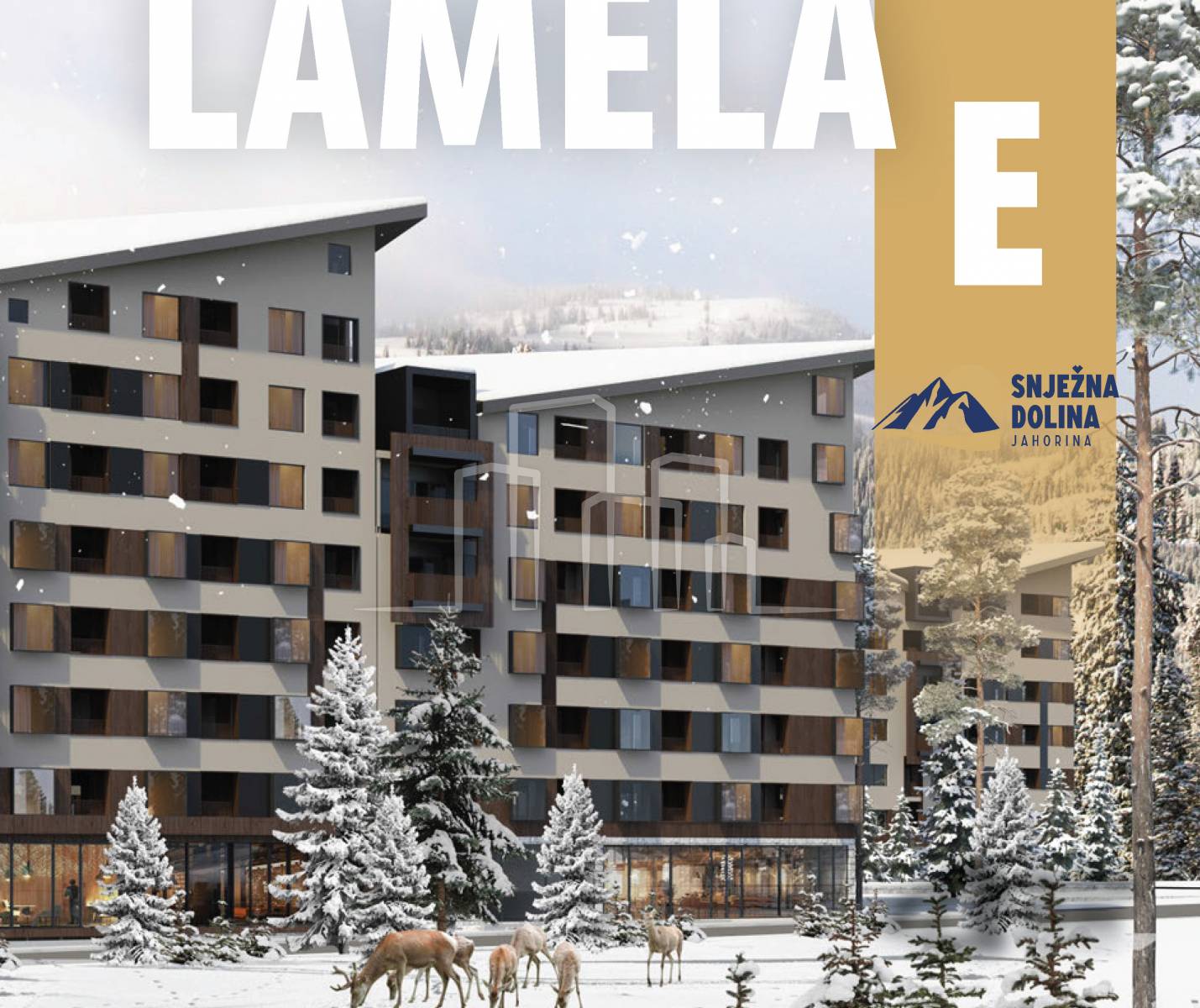 Apartman dvosoban od 45.62 u izgradnji Snježna dolina Faza 2 Jahorina Lamela E