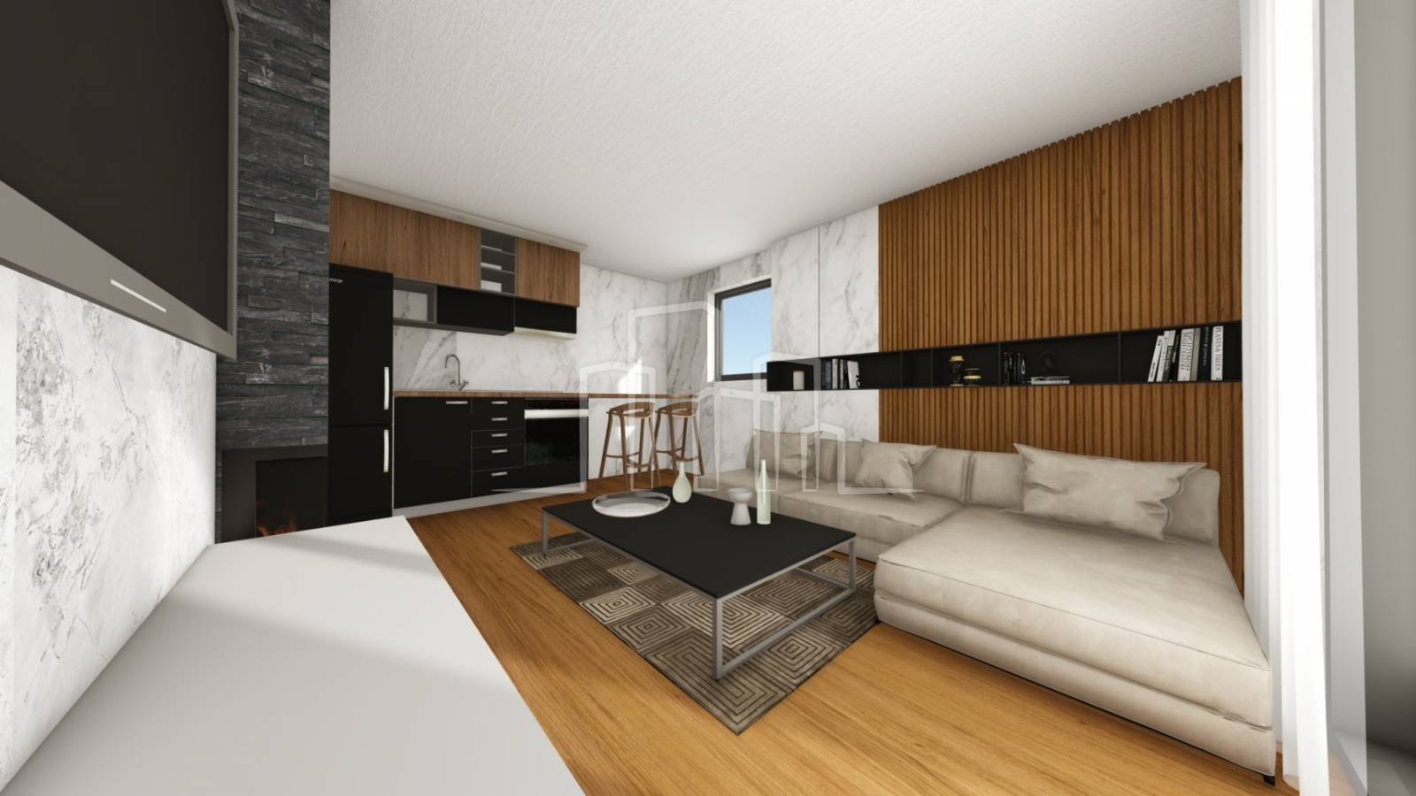 Trosoban apartman 39.27m² Jahorina Dvorišta novogradnja