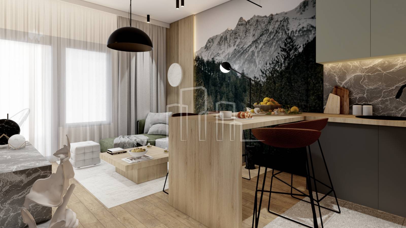 Trebević PREMIUM dvosoban apartman 36m² prodaja stan Lamela 2