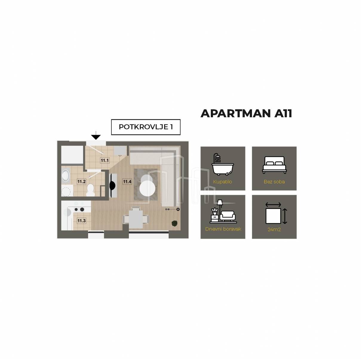 Apartman Jahorina prodaja nadomak staze Trnovo Snježna Dolina