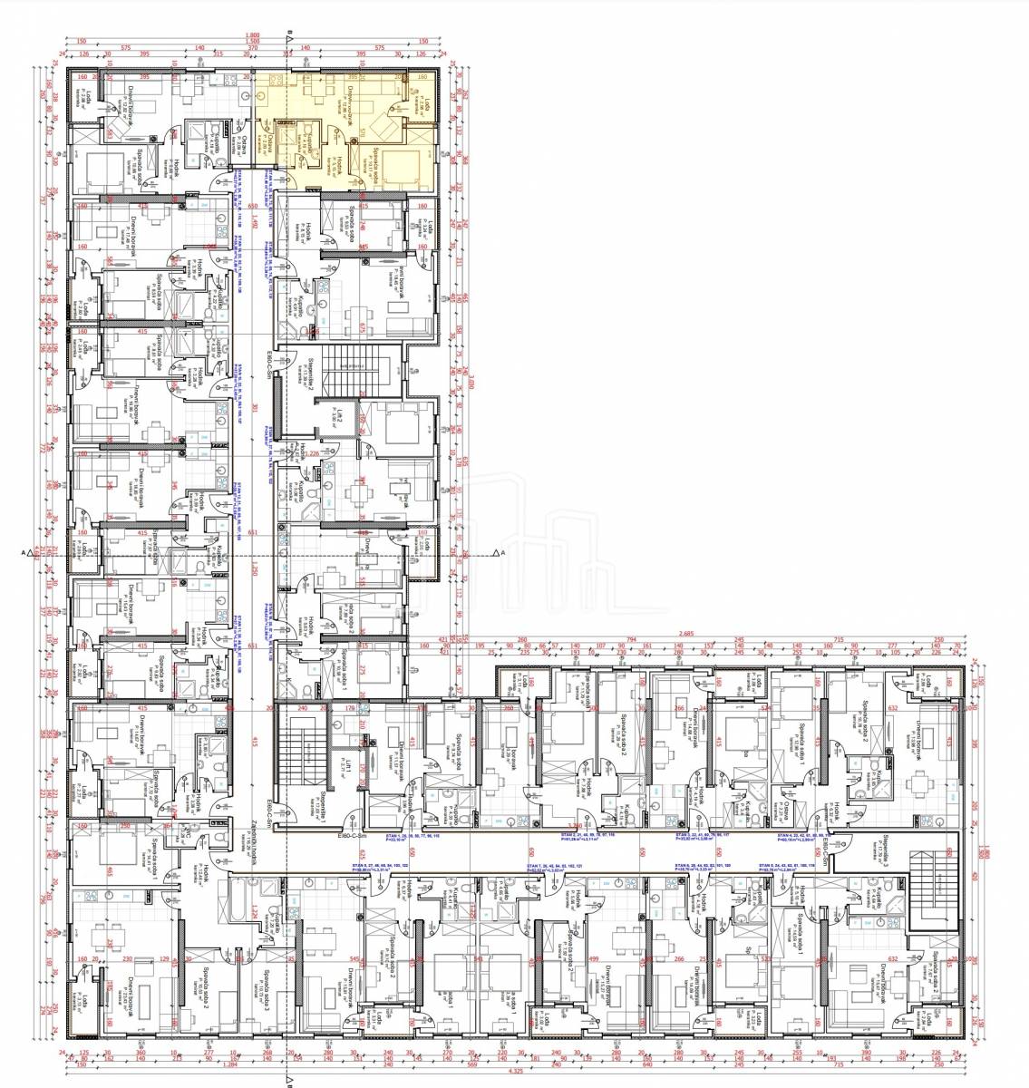 Dvosoban stan 43,63m² u izgradnji Nova Dobrinja Useljivo 31.7.2025.