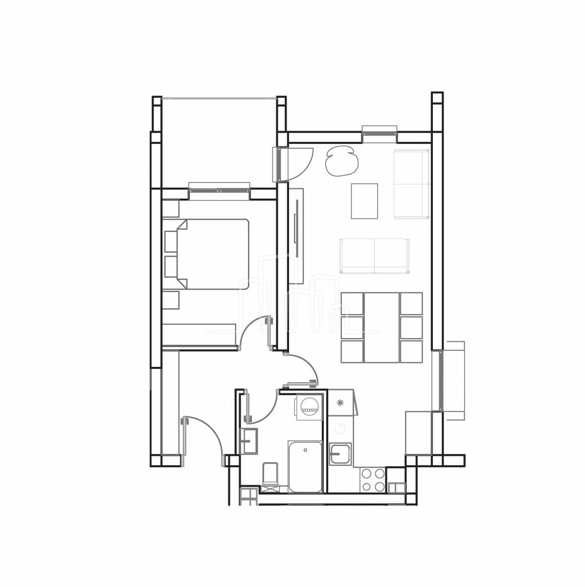 Stanovi sa jednom spavaćom 42 i 44m² Kotor Varoš u izgradnji useljivo kraj 2025