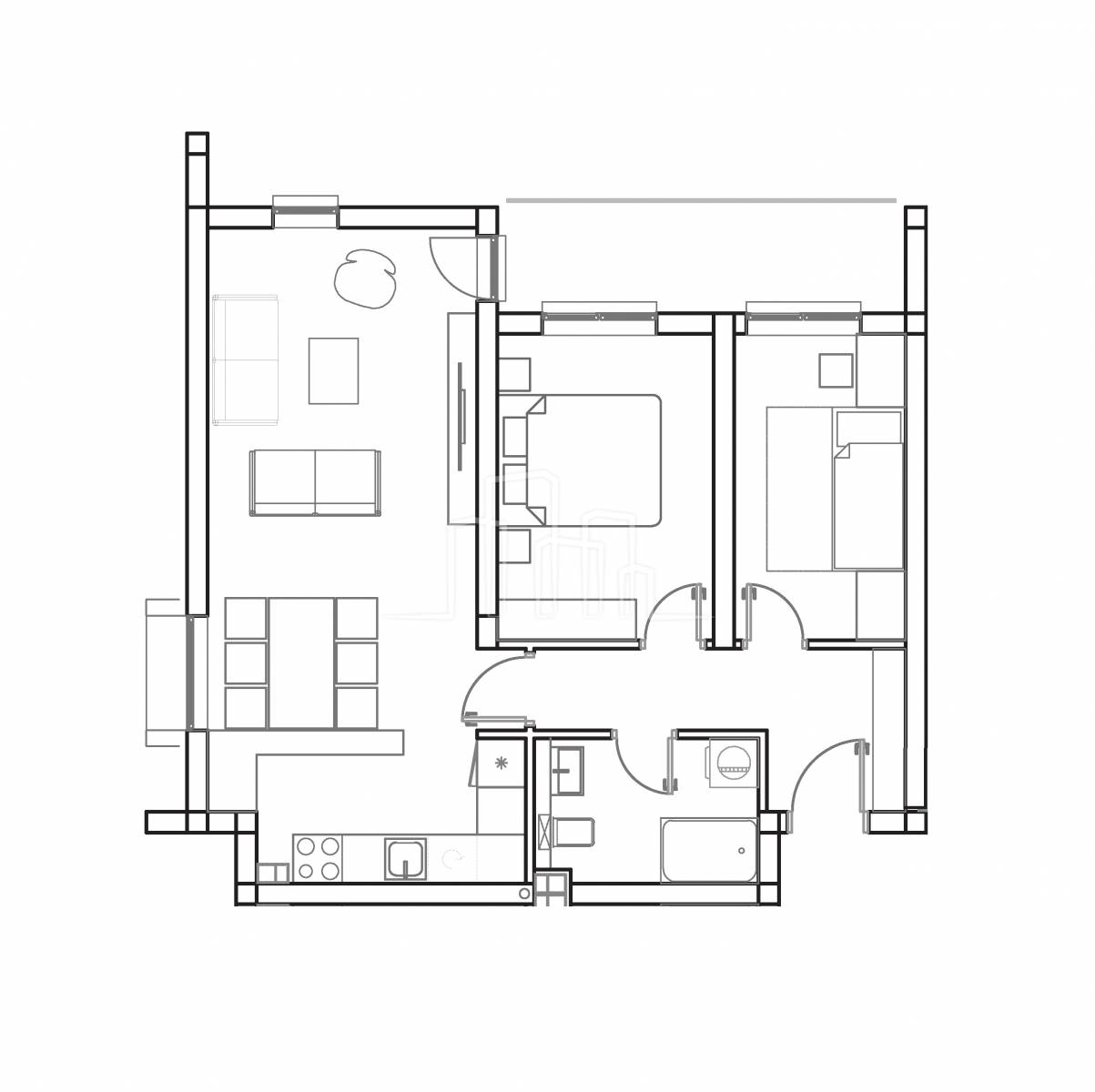 Stanovi sa dvije spavaće 55.5 i 59m² Kotor Varoš u izgradnji useljivo kraj 2025